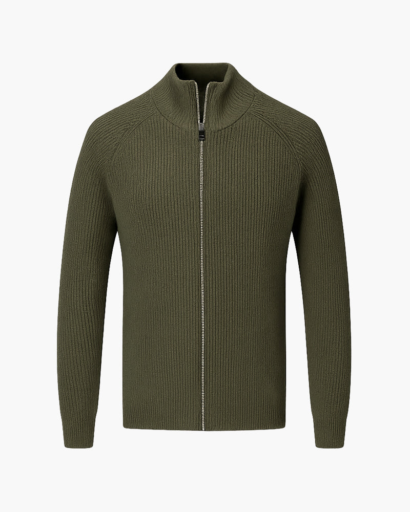 Gilet in Lana con Zip Integrale AMALFI