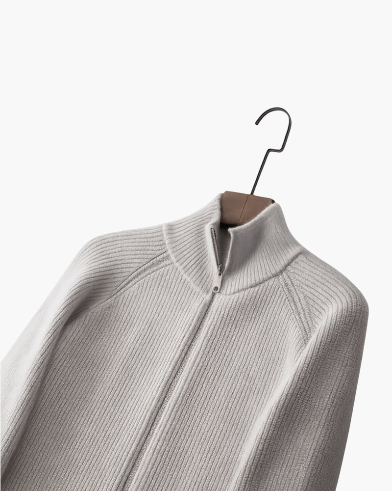 Gilet in Lana con Zip Integrale AMALFI